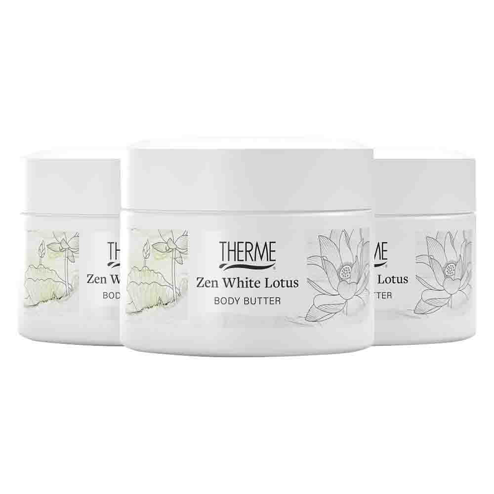 Therme 3x Zen White Lotus Body Butter 75 gr - 3 stuks