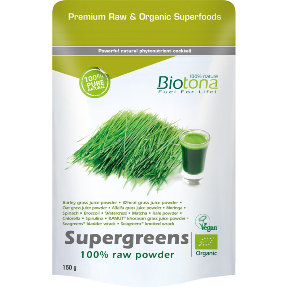 Biotona Supergreens Raw Powder 150 gr