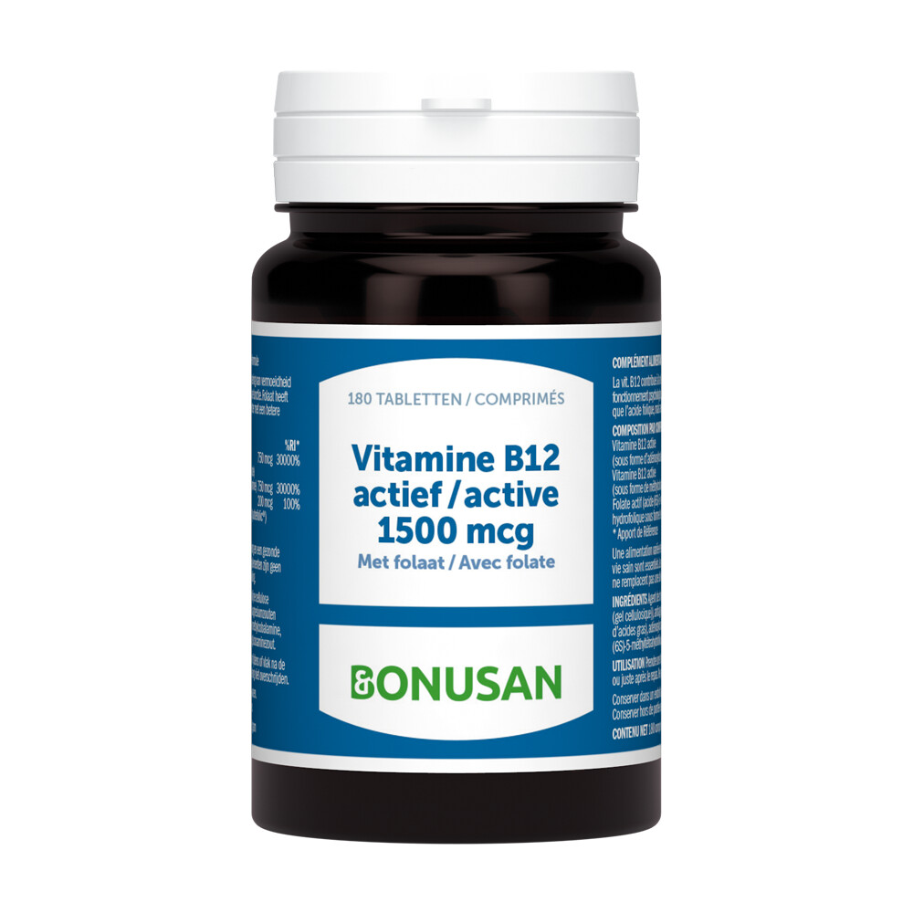 Bonusan Vitamine B12 Actief 1500mcg 180 tabletten