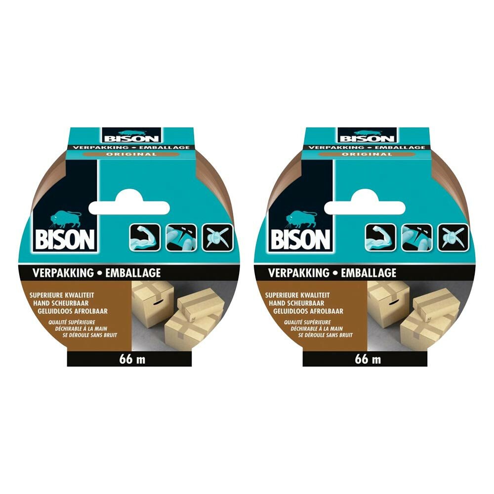 2x Bison Tape Verpakking Original 66 m