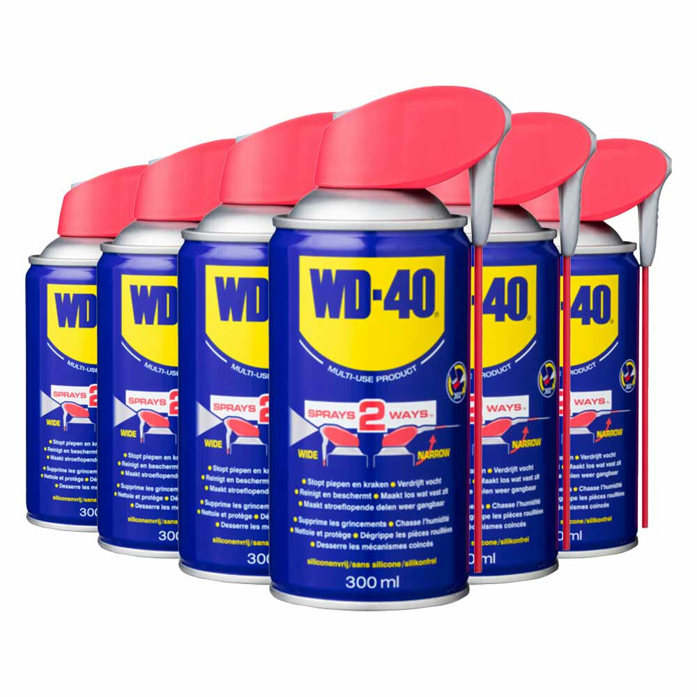 6x WD-40 Multi-Use Product Smart Straw® Multispray 300 ml