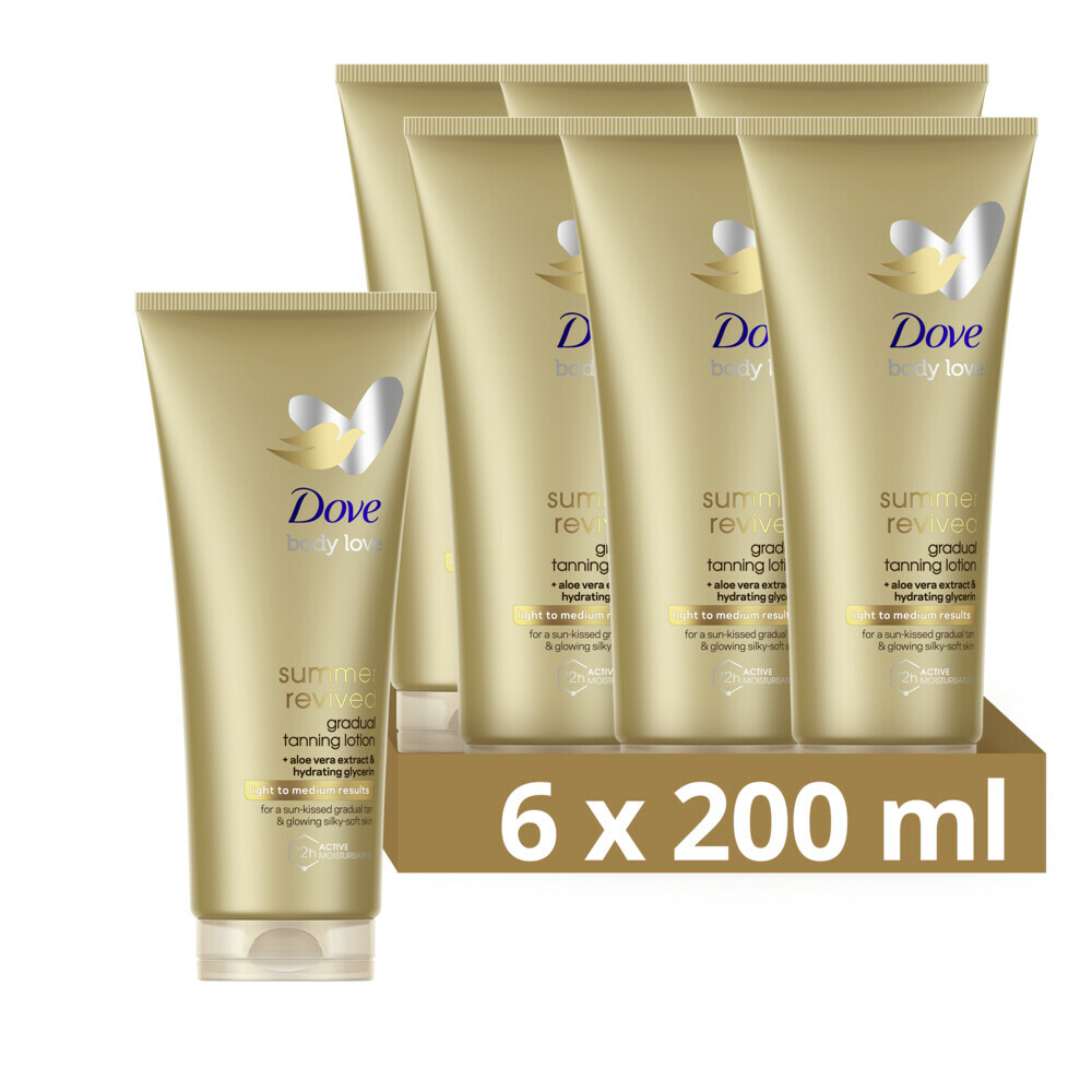 Dove Derma Spa Lotion Corporelle Summer Revived Fair Voordeelverpakking 6 x 200 ml