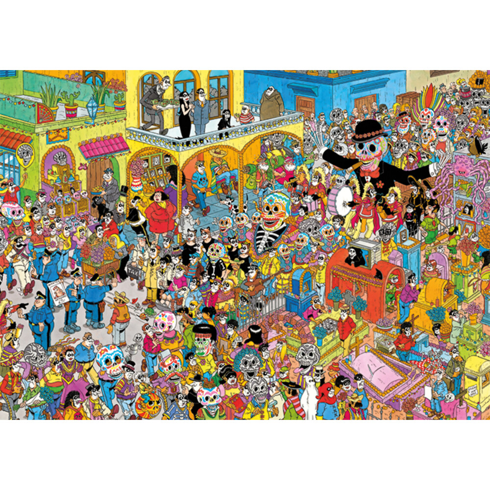 Jan van Haasteren Dia de Los Muertos legpuzzel 1000 stukjes Jan van Haasteren Dia de Los Muertos legpuzzel 1000 stukjes