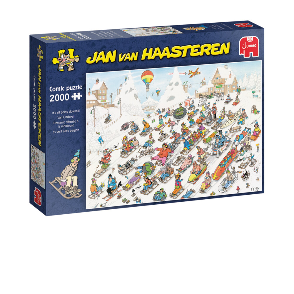 Jumbo puzzel 2000 stukjes Jan van Haasteren van onderen