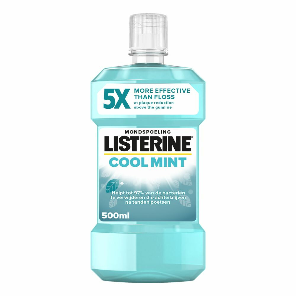 3x Listerine Mondwater Cool Mint 500 ml
