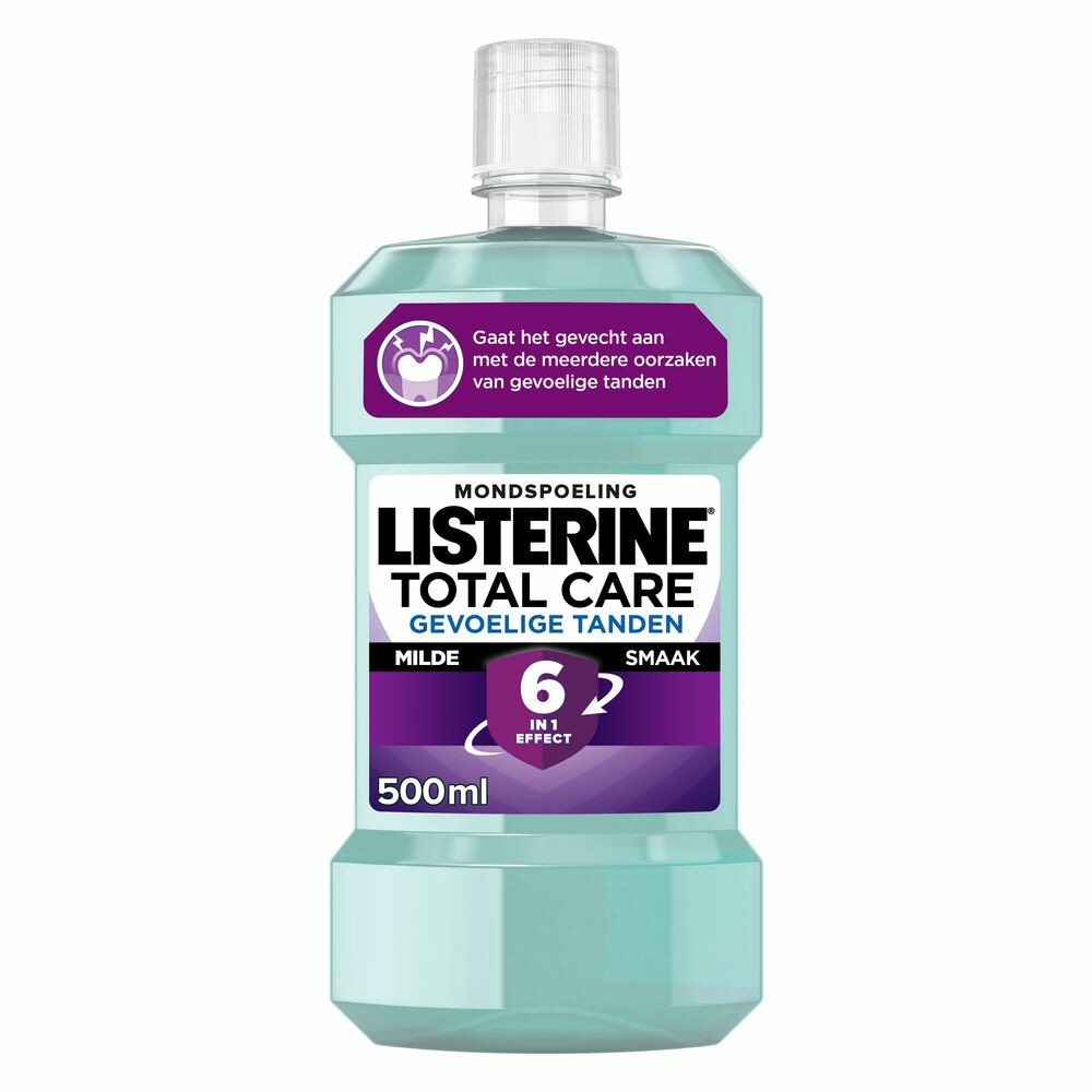 3x Listerine Mondwater Total Care Gevoelige Tanden 500 ml