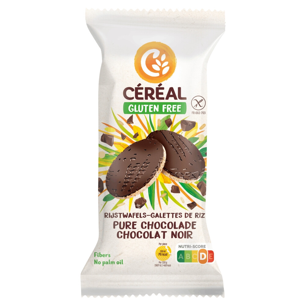 Céréal Rijstwafel Pure Chocolade 130 gr