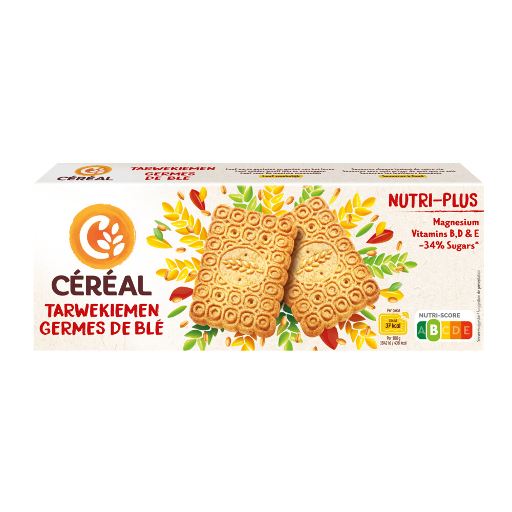 12x Céréal Koekjes Tarwekiemen 210 gr