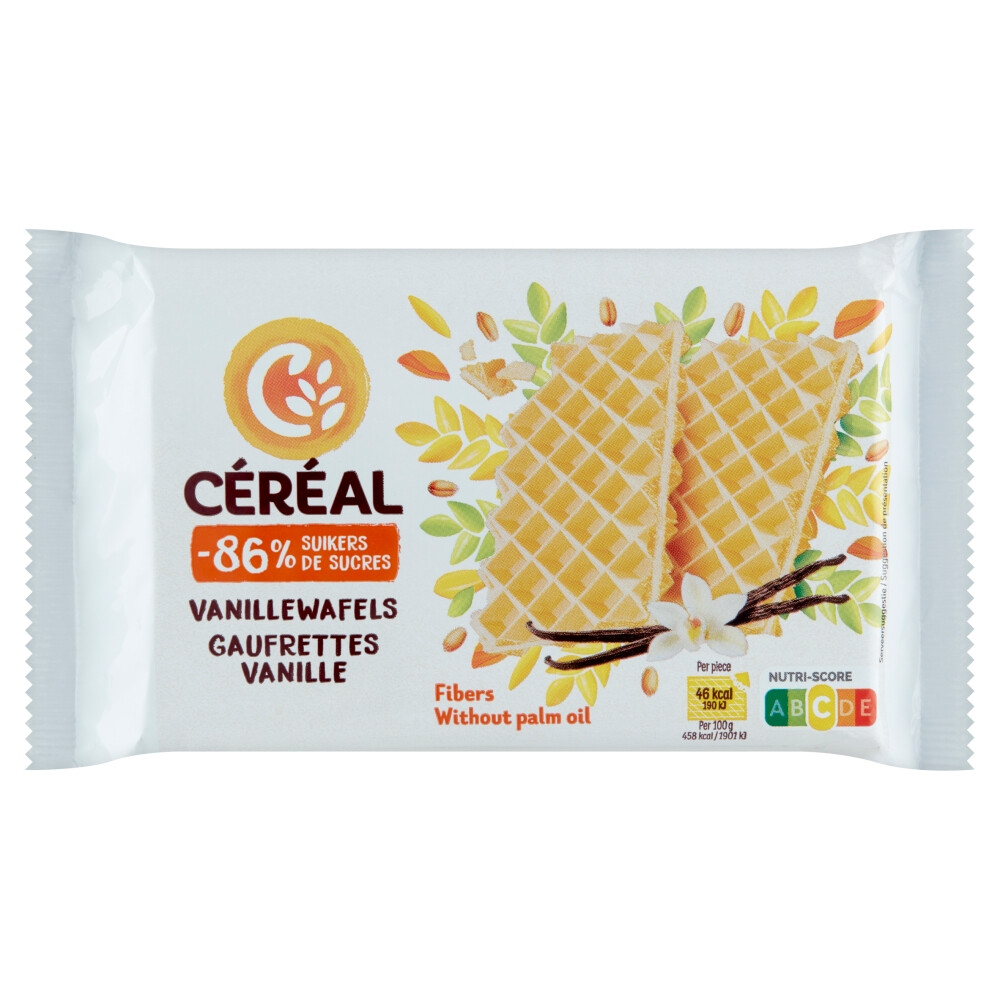 Cereal Vanillewafels, Maltitol 90gr