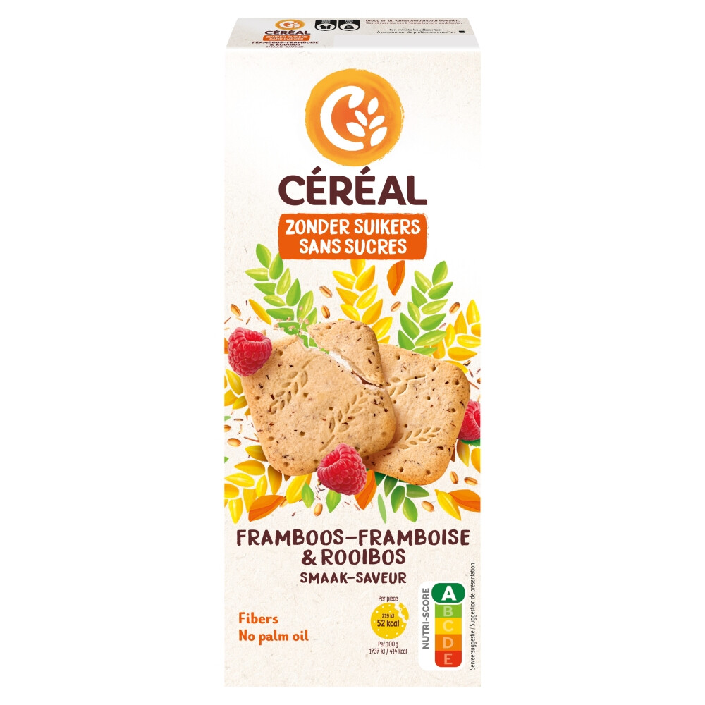 Céréal Koekjes Framboos Rooibos 150 gr