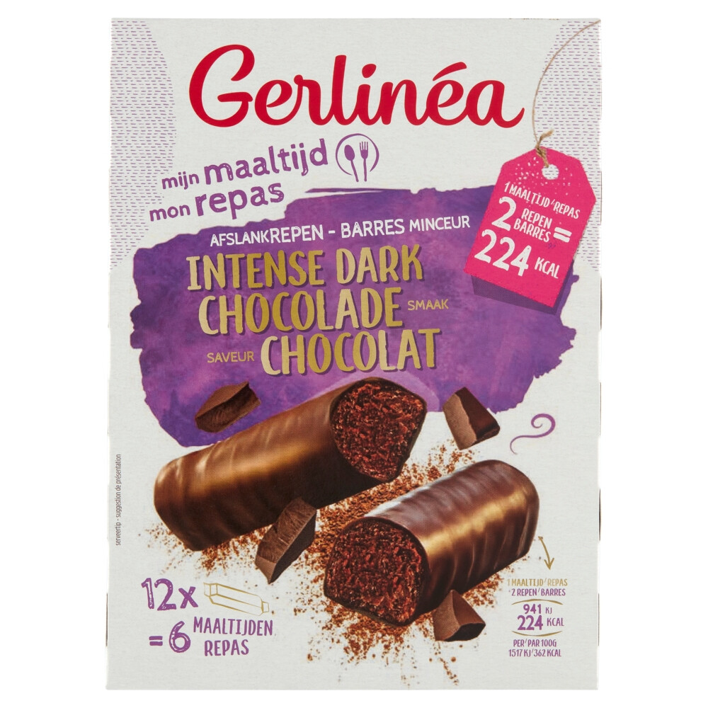 6x Gerlinea Repen Intense Dark Chocolade 12x31 gr