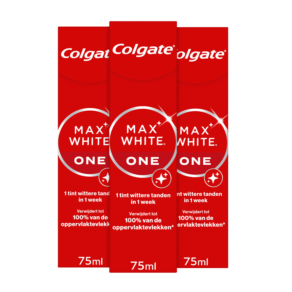 3x Colgate Tandpasta Max White One 75 ml