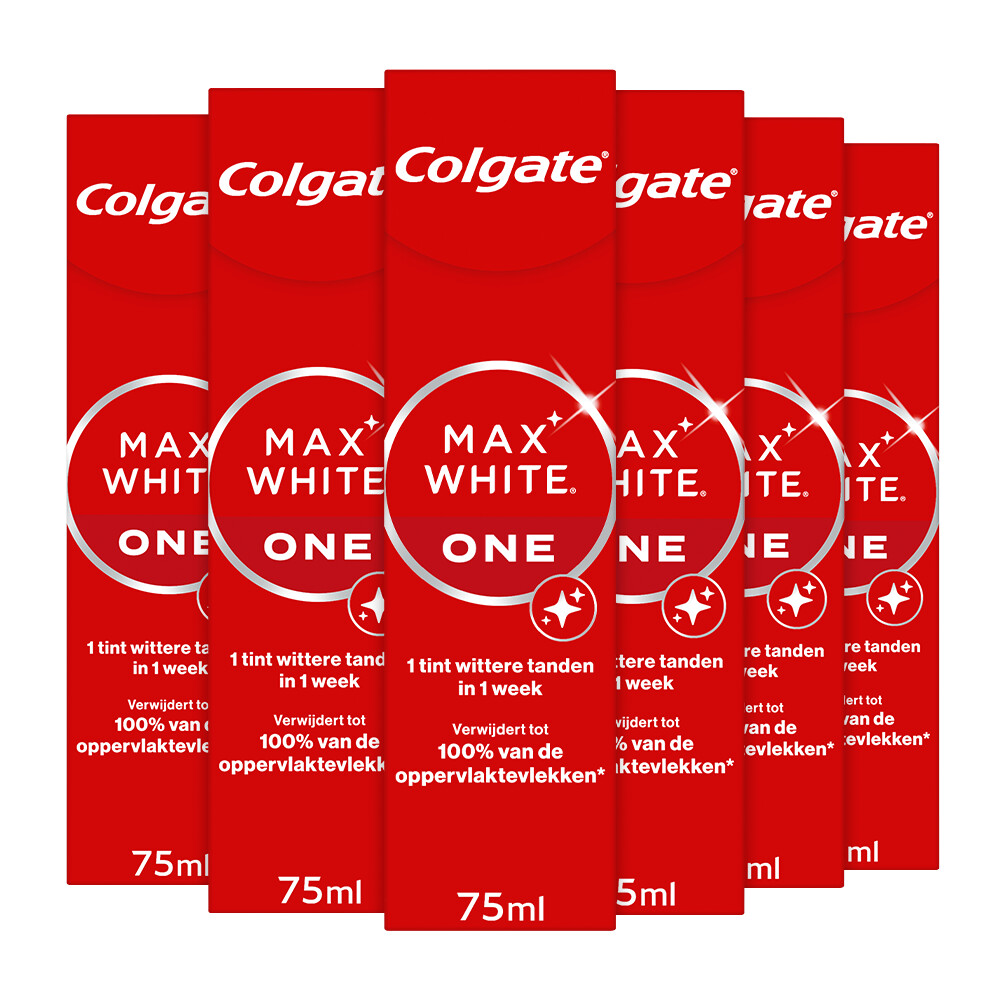 6x Colgate Tandpasta Max White One 75 ml