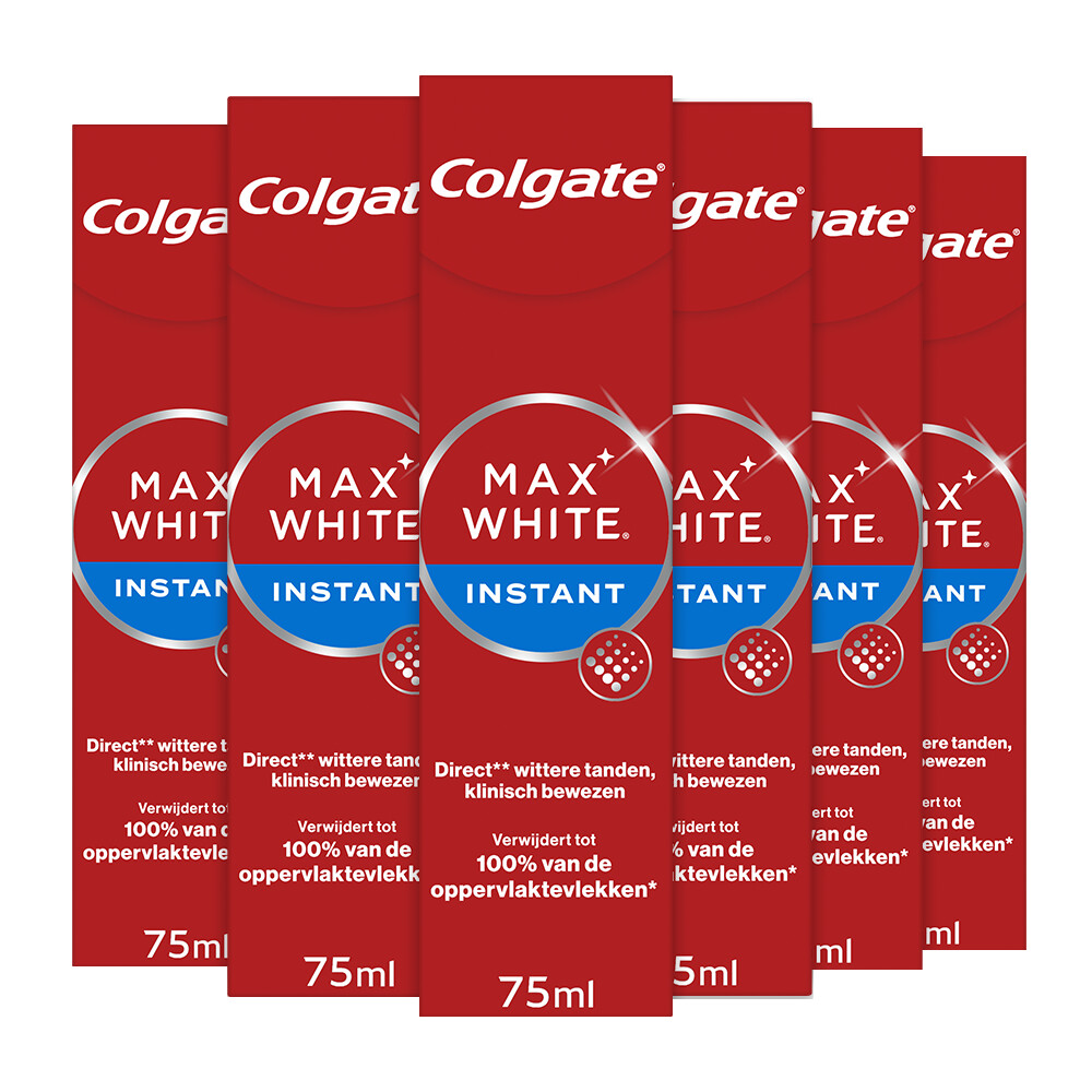 6x Colgate Tandpasta Max White One Optic 75 ml