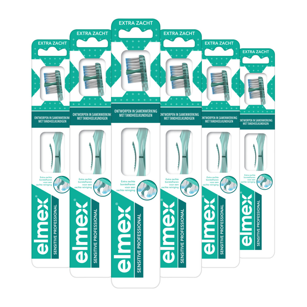6x Elmex Tandenborstel Sensitive Professional