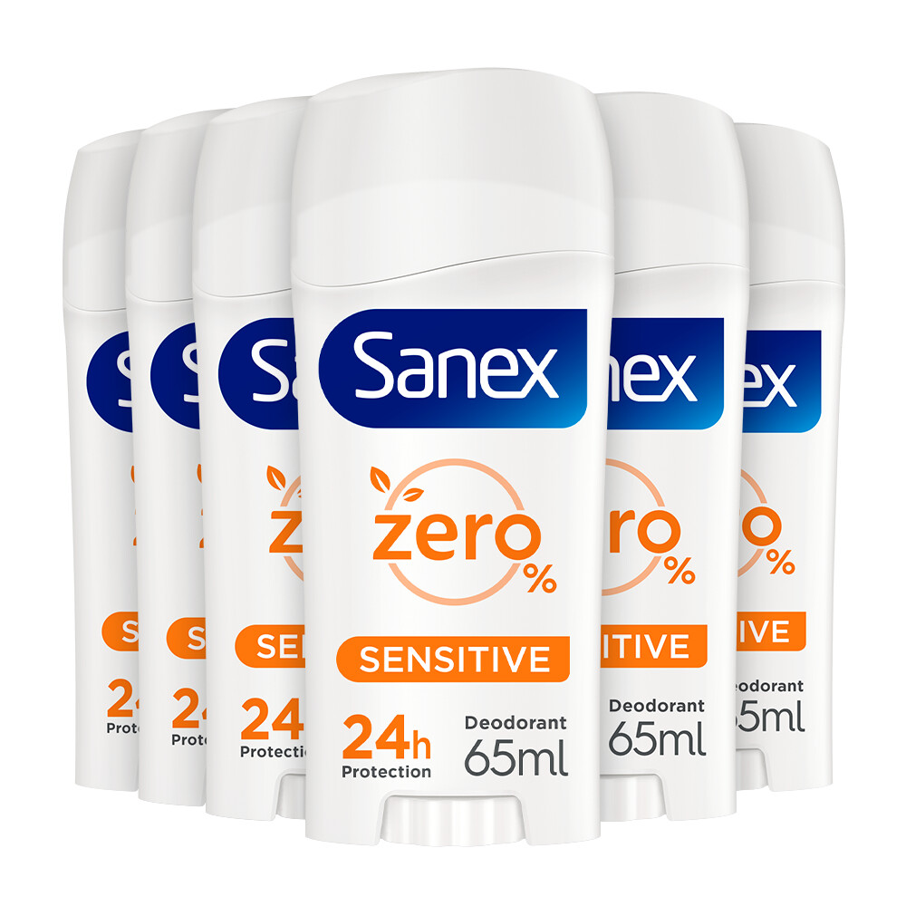 6x Sanex Deoroller Dermo Sensitive 65 ml