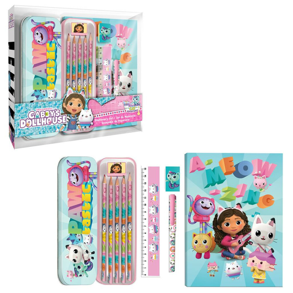 Gabby's Dollhouse Stationary Set met Notebook 1 stuk Plein.nl