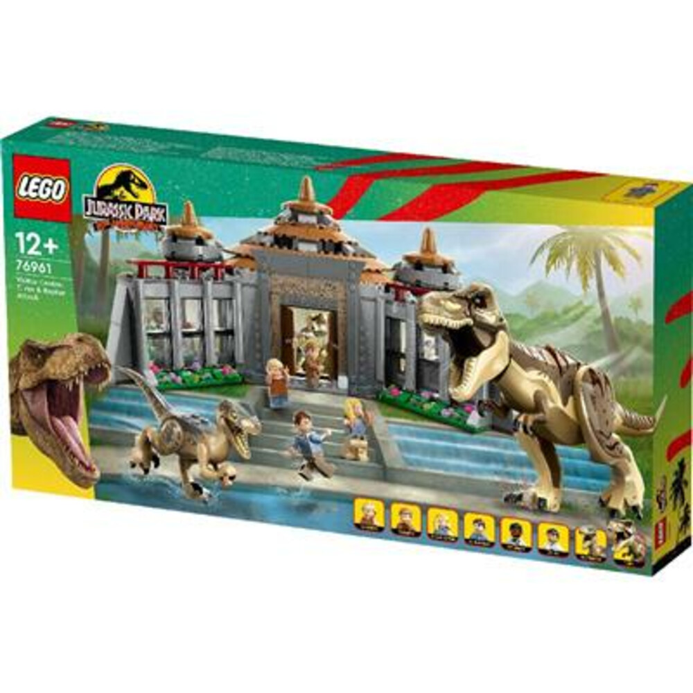 LEGOÂ® Jurassic World 76961 T rex en roofvogel vallen bezoeker Ze aan