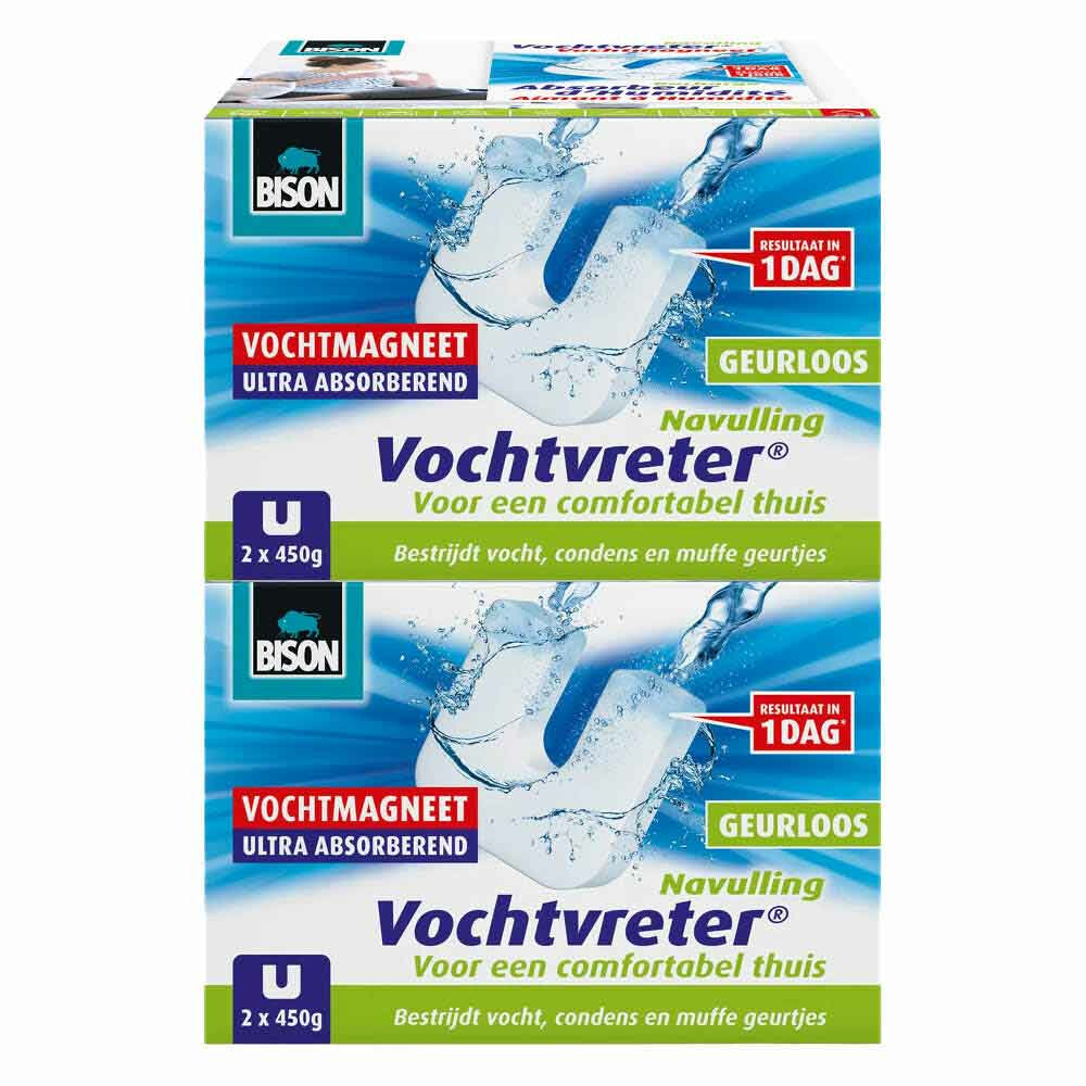 2x Bison Vochtvreter Ambiance Magneet Neutraal 2 x 450 gr