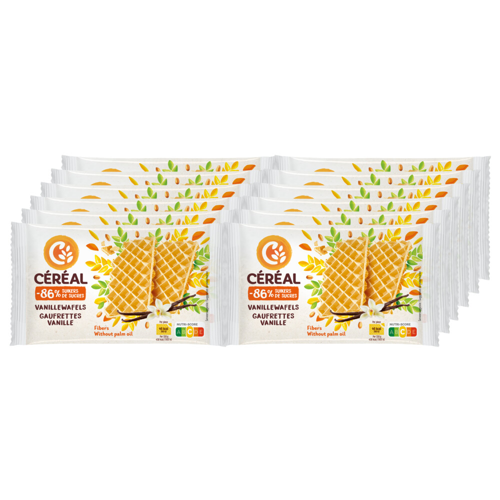 12x Céréal Vanillewafels 90 gr