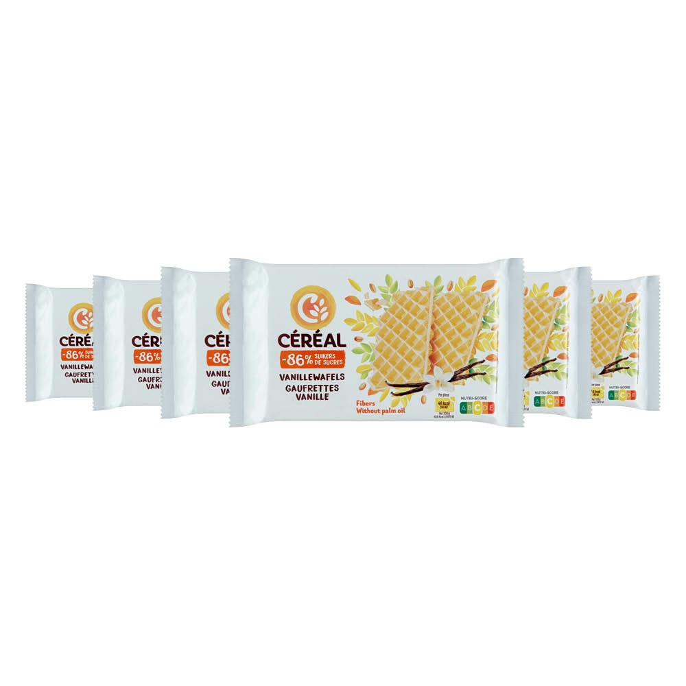 6x Céréal Vanillewafels 90 gr