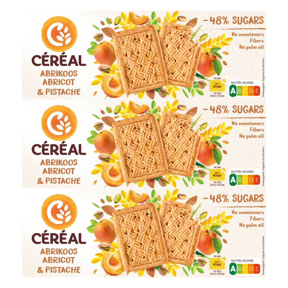 3x Céréal Abrikoos Pistache 160 gr