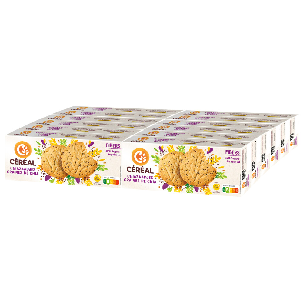 12x Céréal Zandkoekjes Chiazaadjes 132 gr