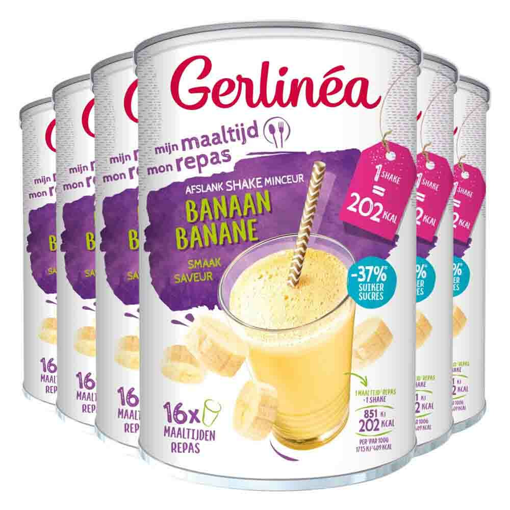 6x Gerlinea Milkshake Banaan 436 gr