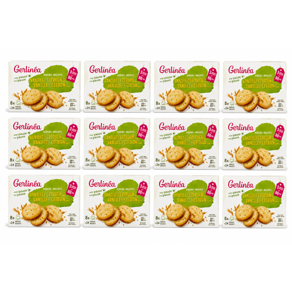 12x Gerlinea Koekjes Vanille & Citroen 8x3 stuks