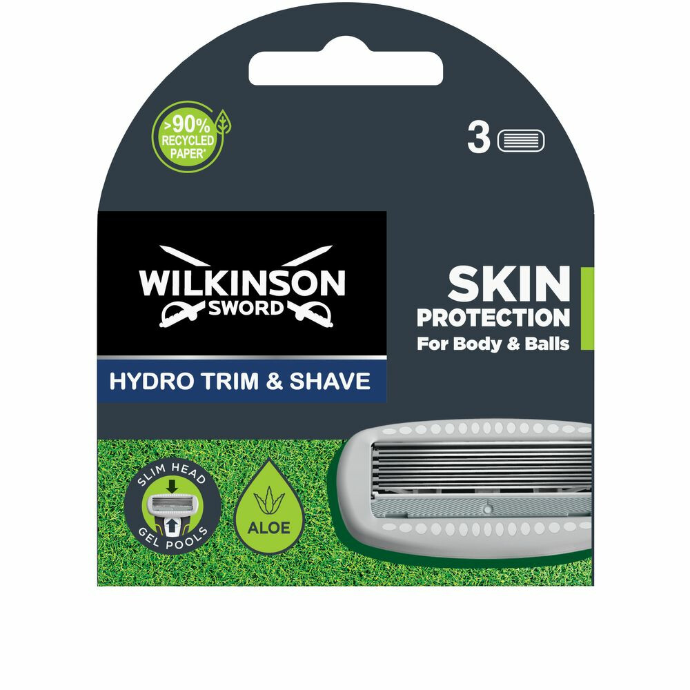 6x Wilkinson Hydro Trim&Shave Body&Balls Navulmesjes 3 stuks