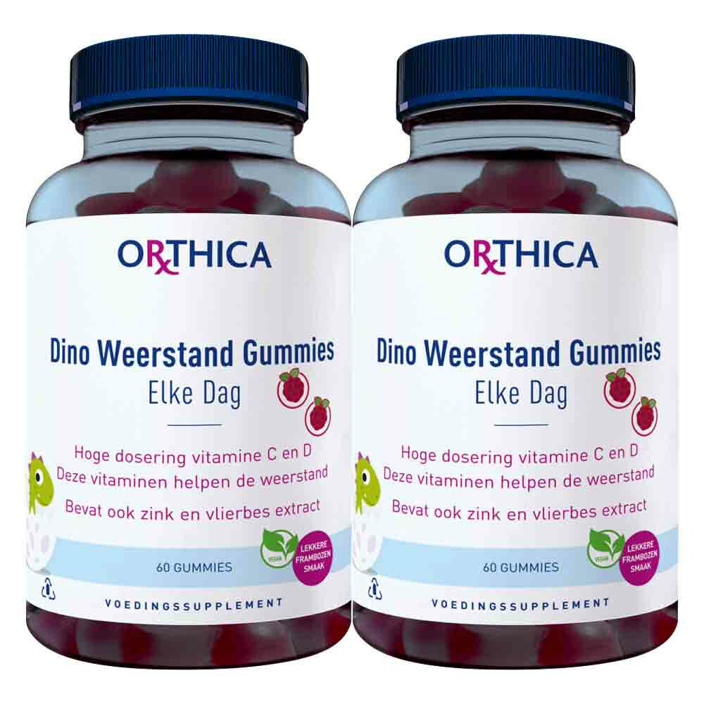 2x Orthica Dino Weerstand Gummies 60 stuks