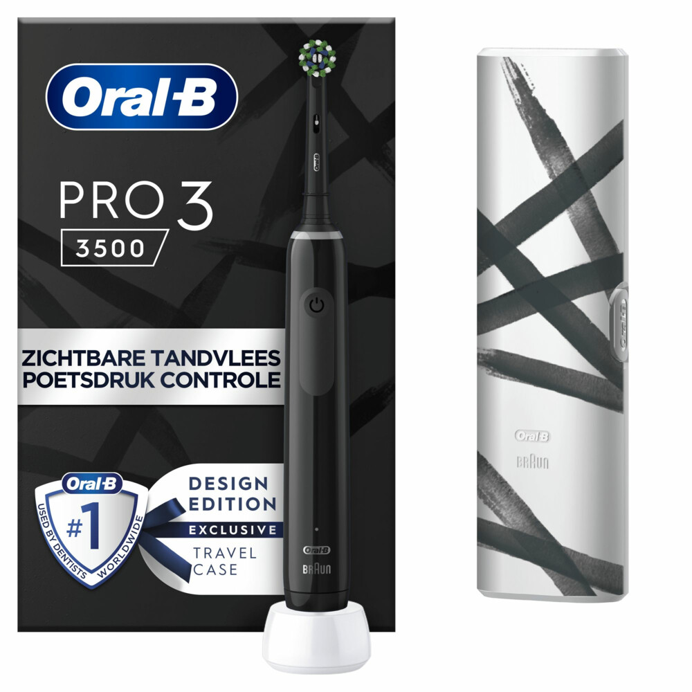 6x Oral-B Elektrische Tandenborstel Pro 3 3500 Zwart
