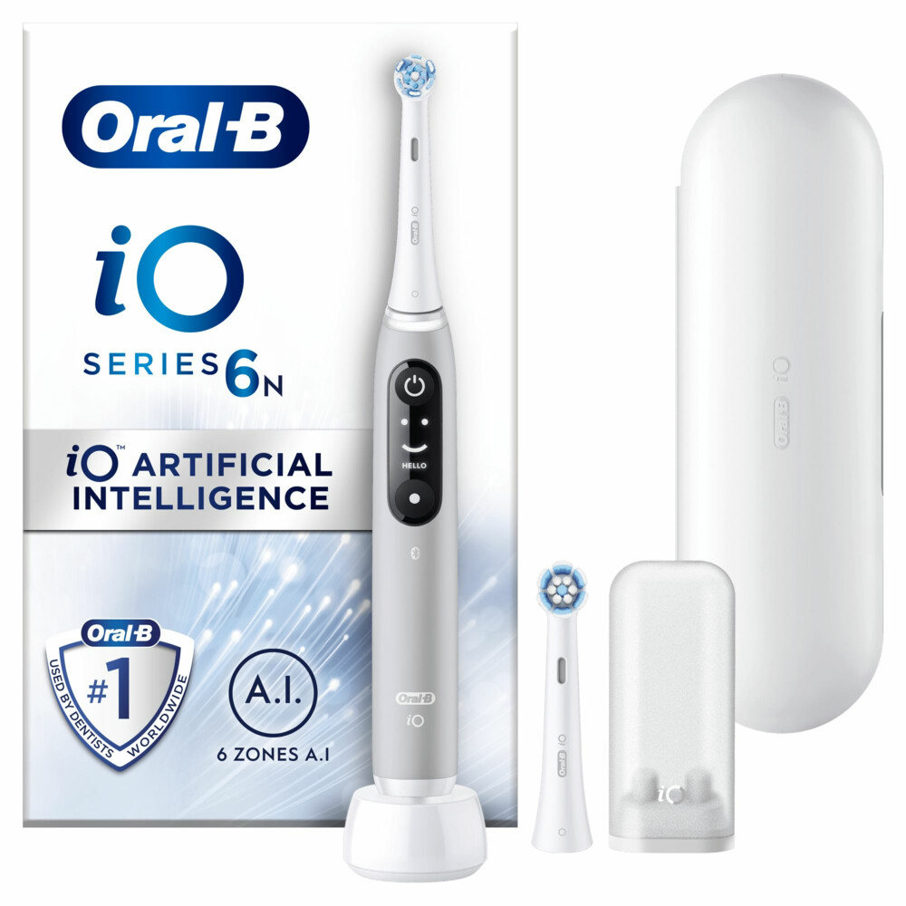 Oral-B iO Series 6N Grijs + extra iO Gentle Care opzetborstel