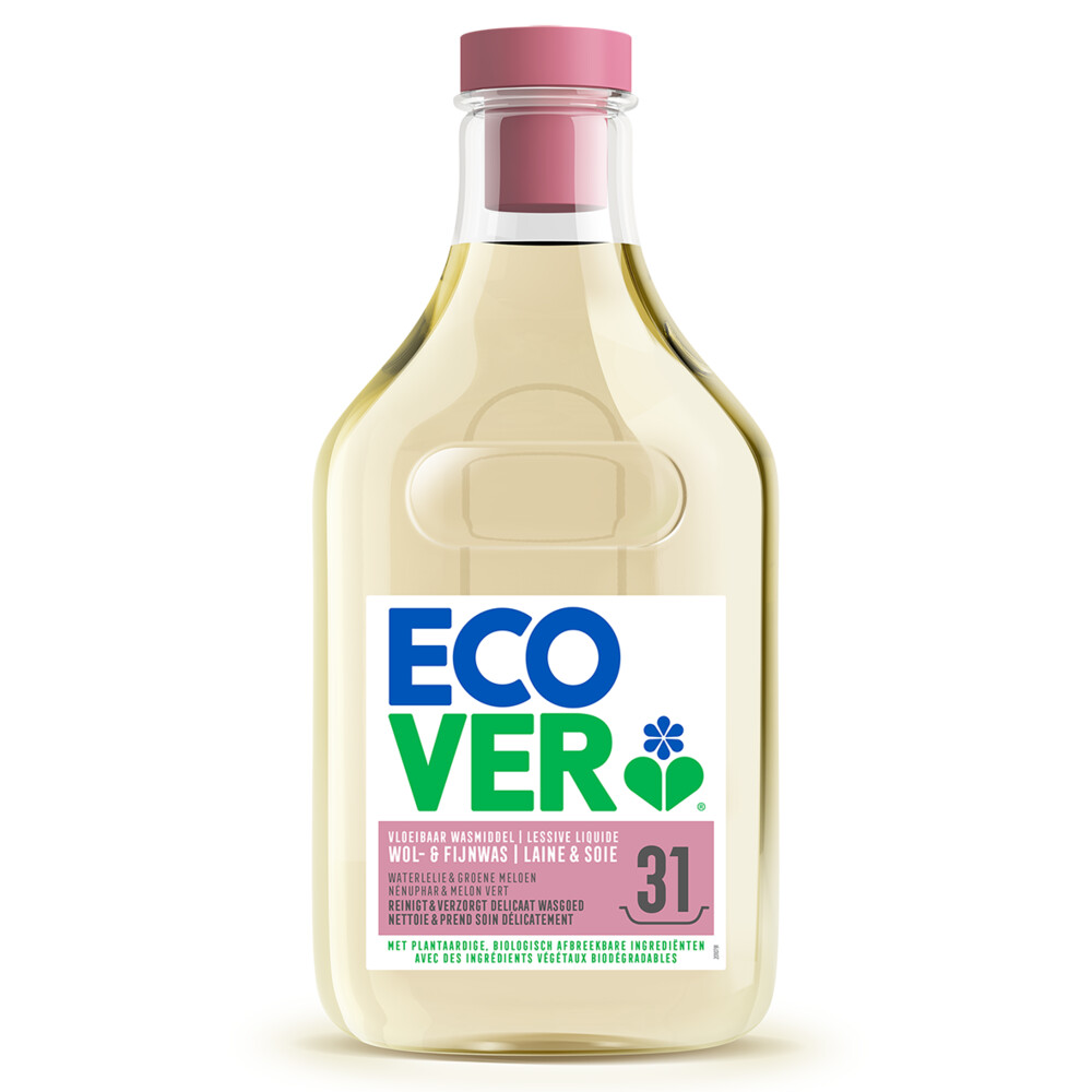 Ecover Vloeibaar Wasmiddel Wol&Fijn Was Waterlelie&Groene Meloen 1,43 liter