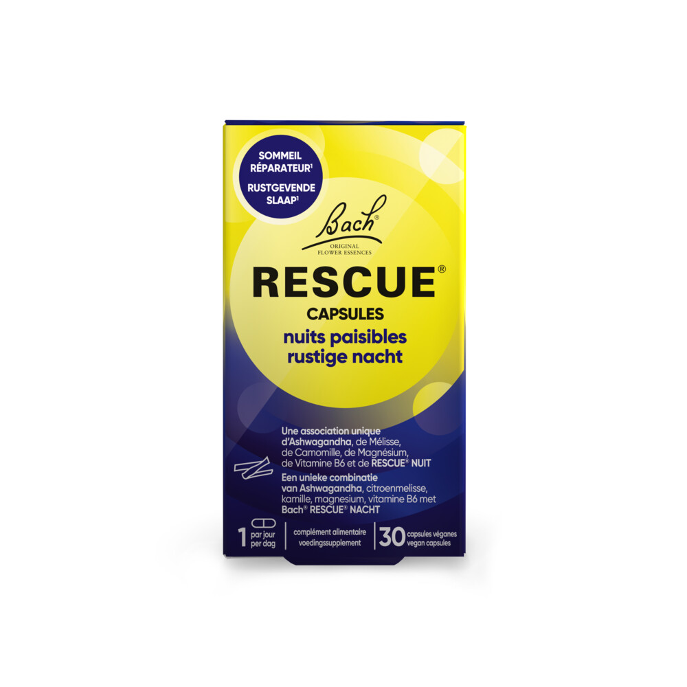 2x Bach Rescue Rustige Nacht 30 capsules