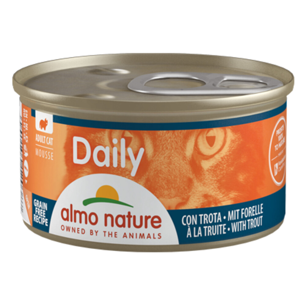 Almo Nature Daily Mousse Kattenvoer Forel 85 gr