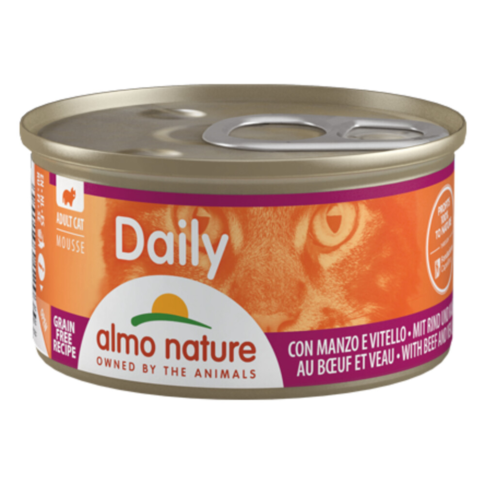 Almo Nature Daily Mousse Kattenvoer Rund 85 gr
