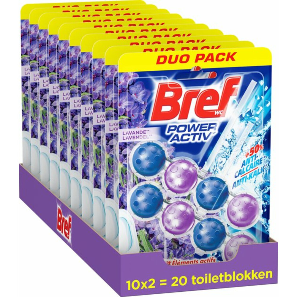 10x Bref Toiletblok Lavender 2 stuks