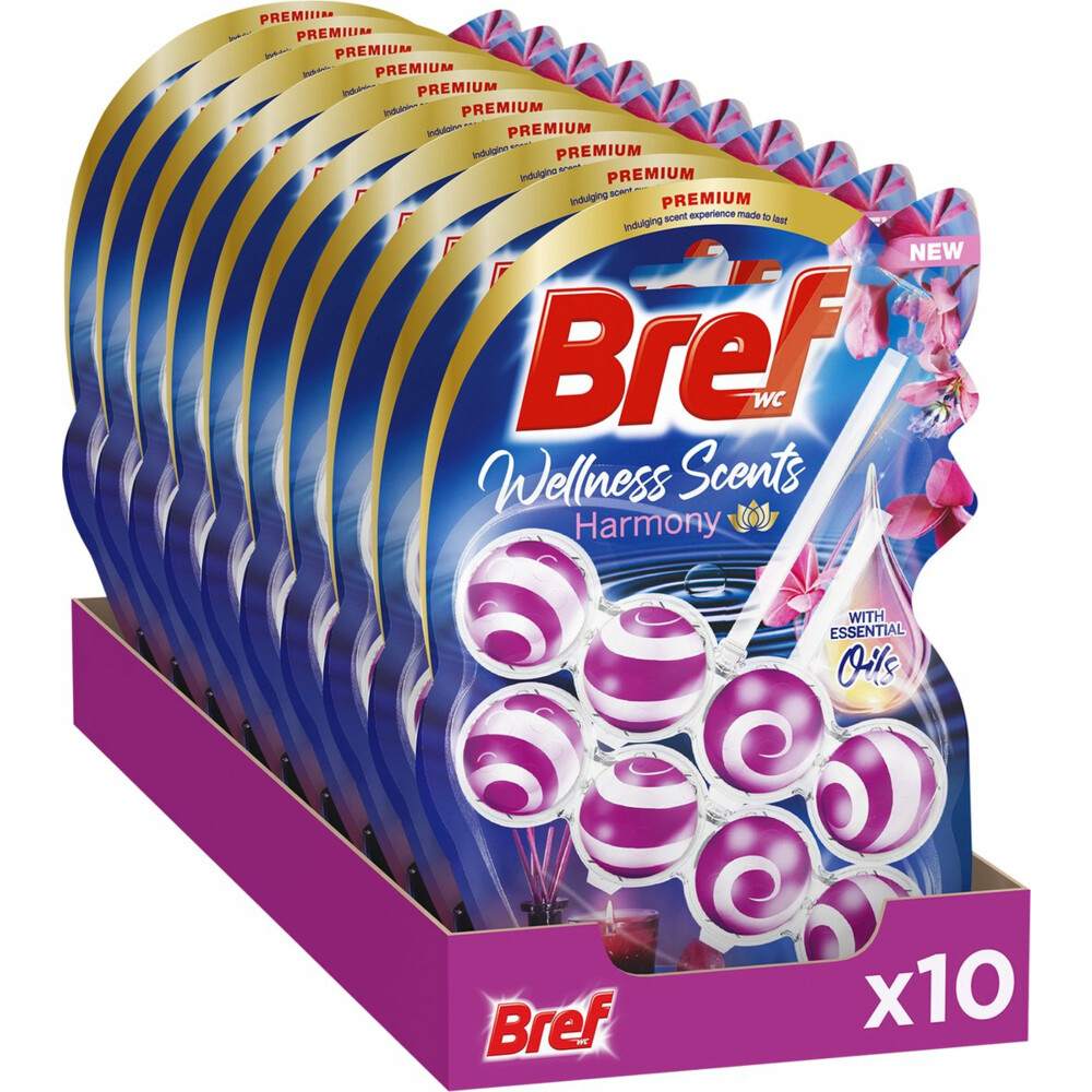 10x Bref Toiletblok Wellness Scents Harmony 2 stuks