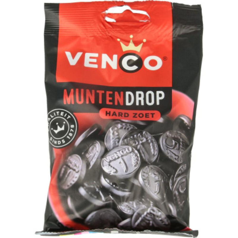 6x Venco Muntendrop Hard Zoet 120 gr