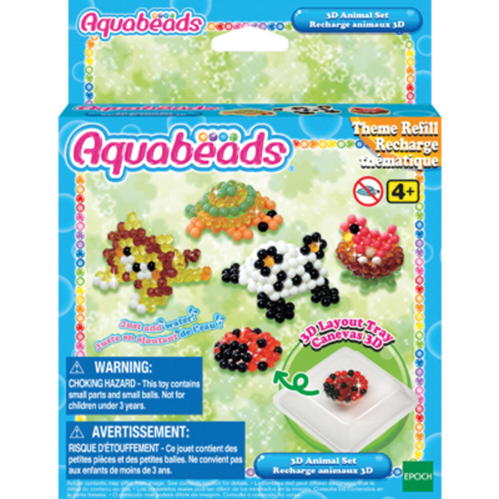 Aquabeads 3D Dierenset Navulling