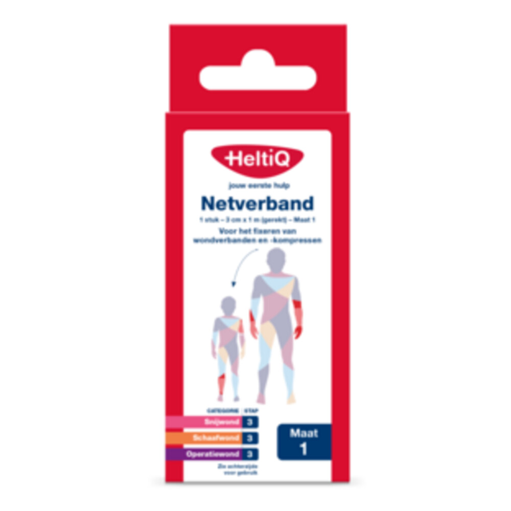 HeltiQ Netverband Nr 1 1,3 cm x 1m (gerekt)