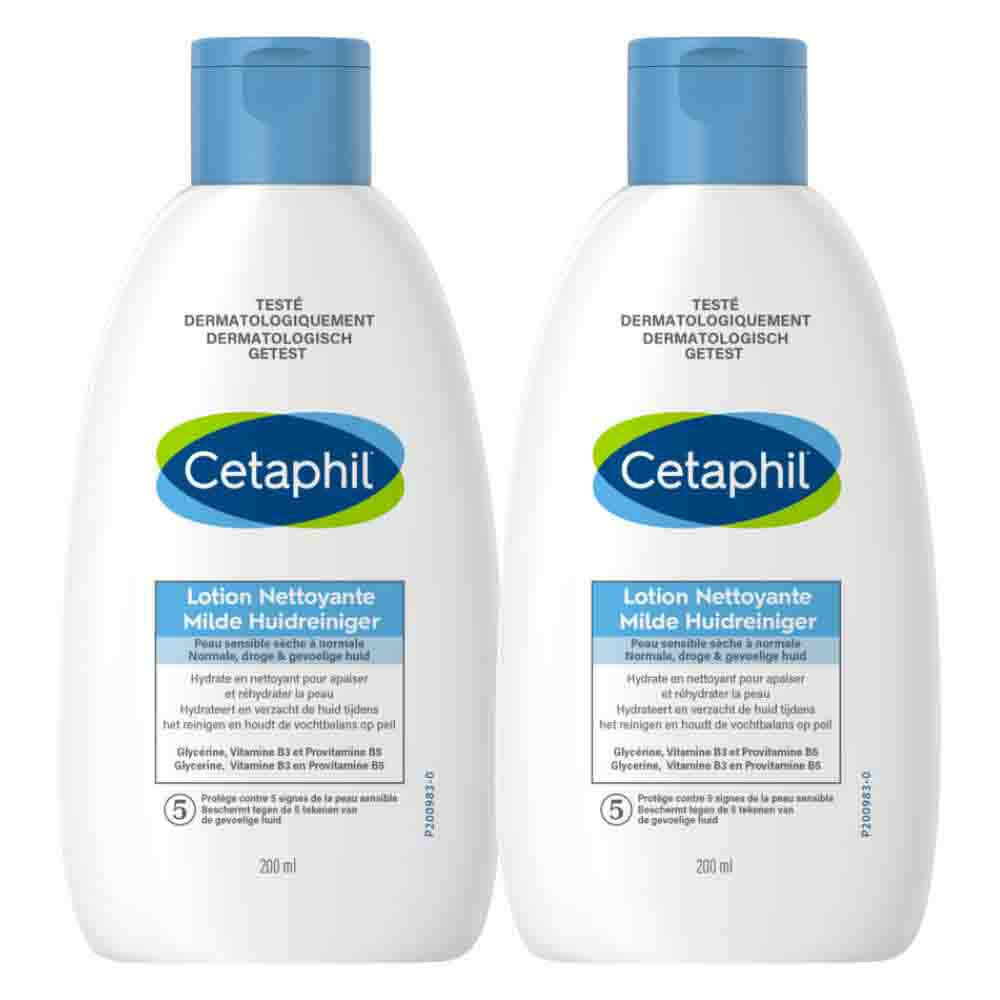 2x Cetaphil Milde Huidreiniger 200 ml