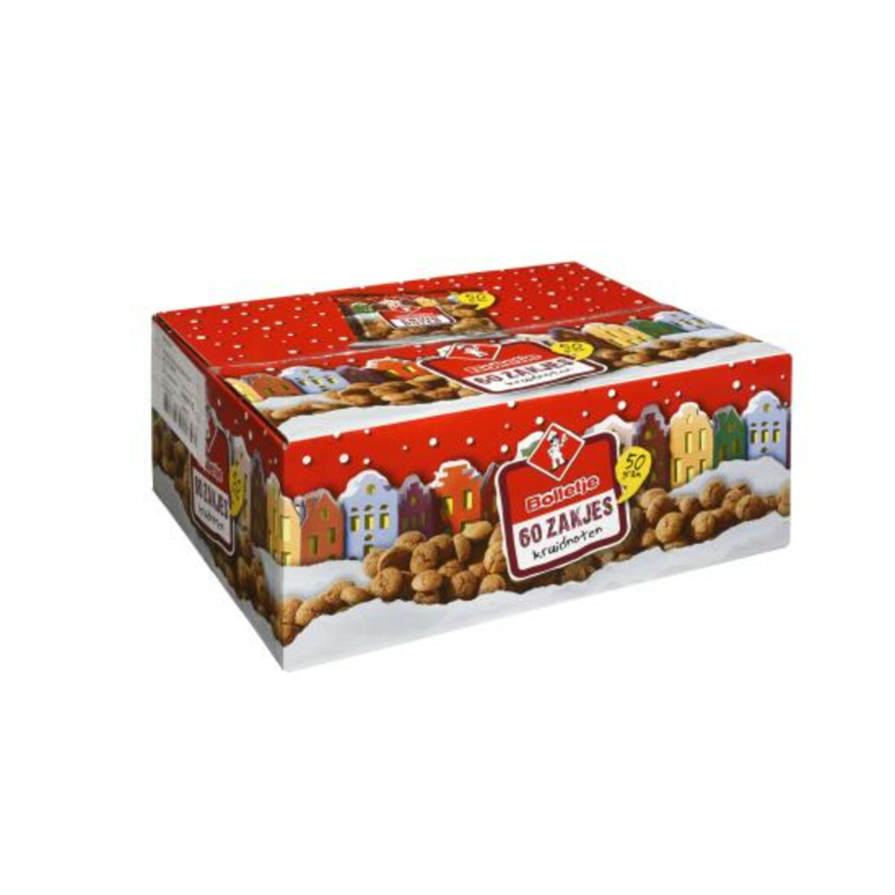 Bolletje Kruidnoten Mini Zakje 60 x 50 gr