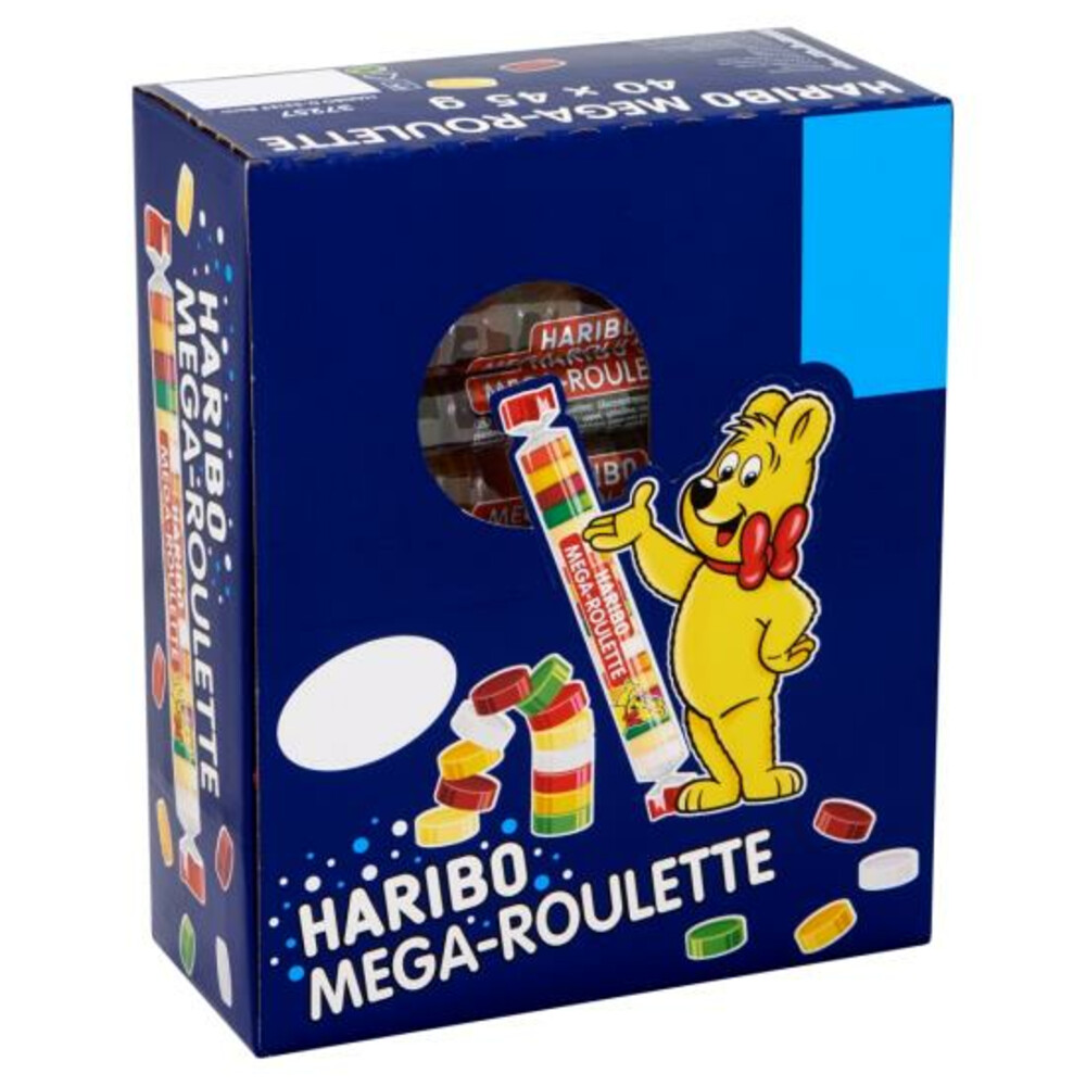 3x Haribo Mega Roulette Fruit 40 x 45 gr