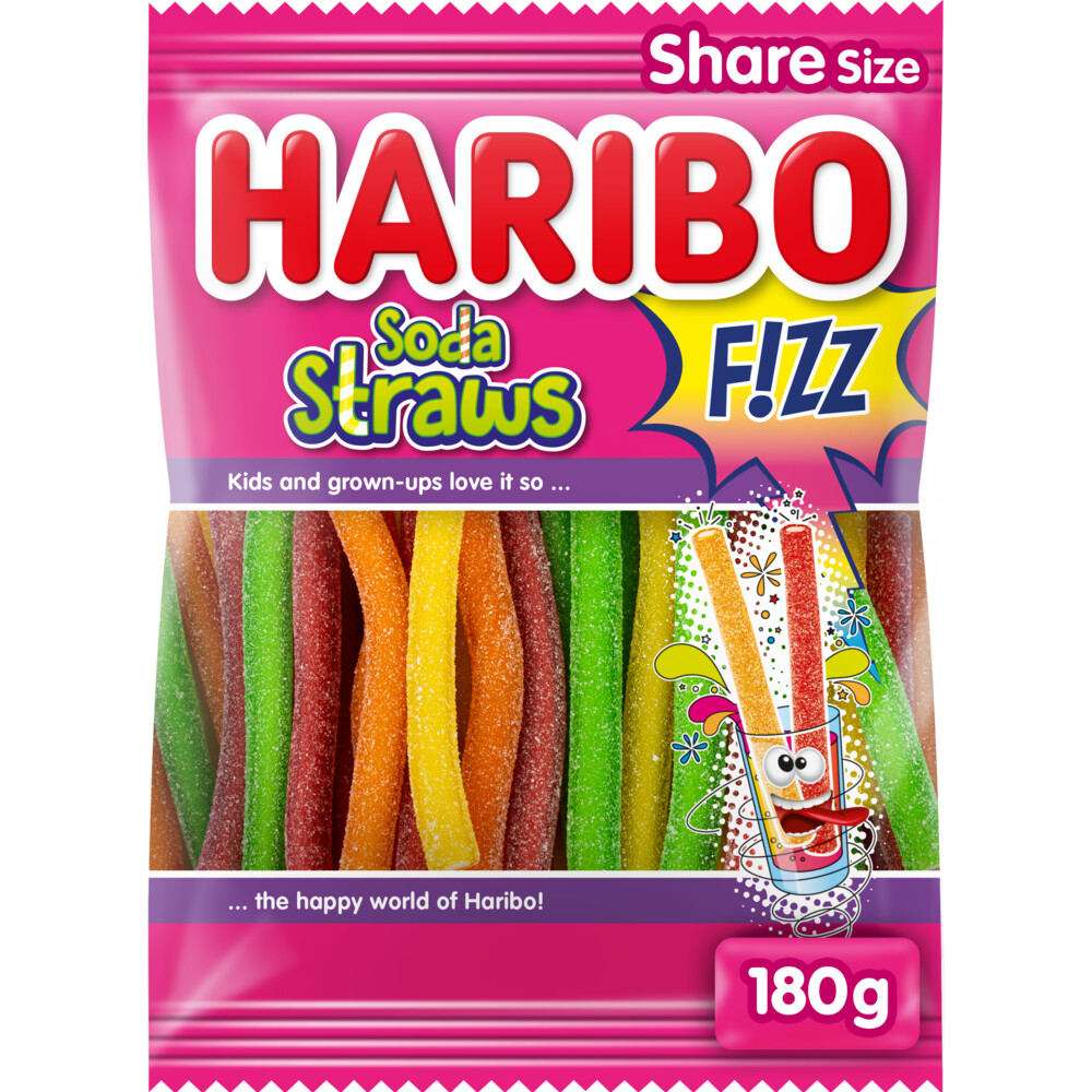 18x Haribo Soda Straws 185 gr