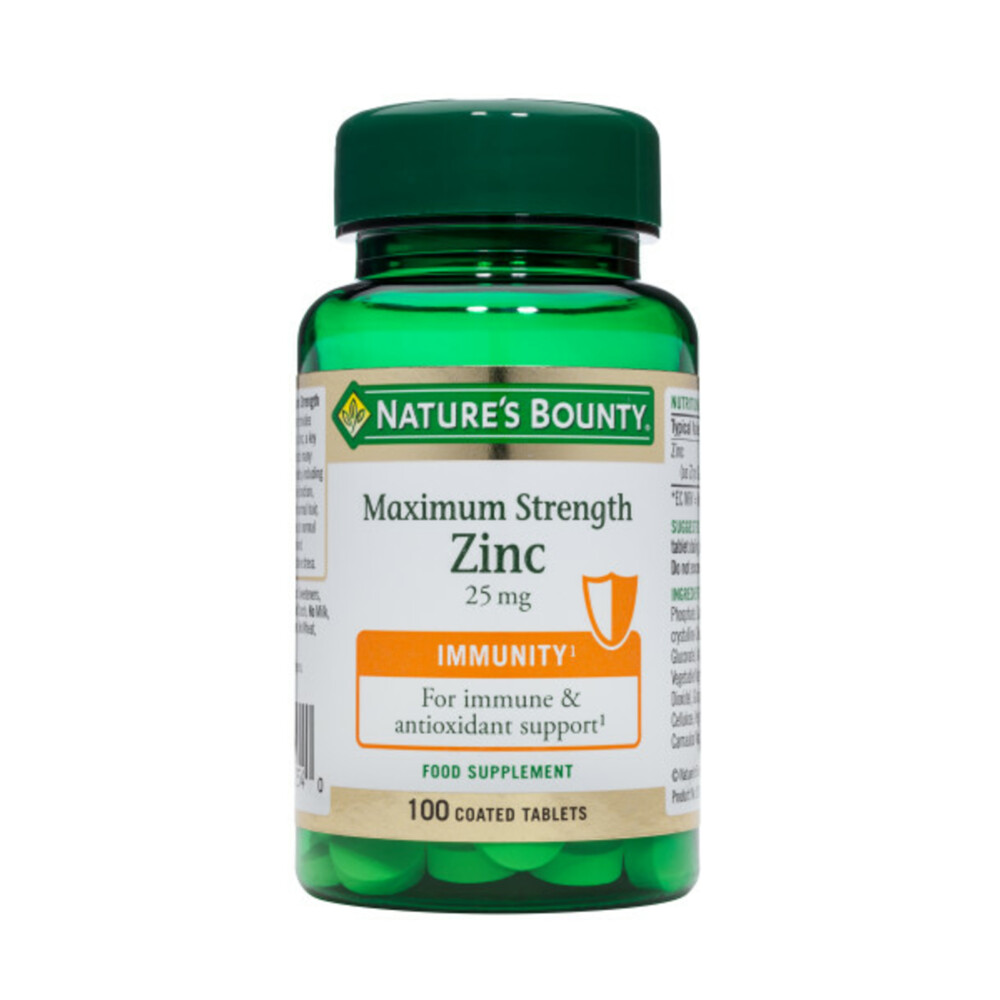 Gratis Verzending: Nature's Bounty Zink 25mg 100 tabletten