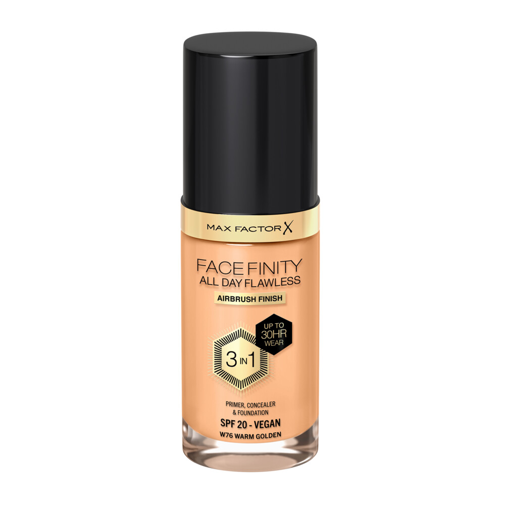 1+1 gratis: Max Factor Facefinity All Day Flawless Foundation W76 Warm Golden 34 ml