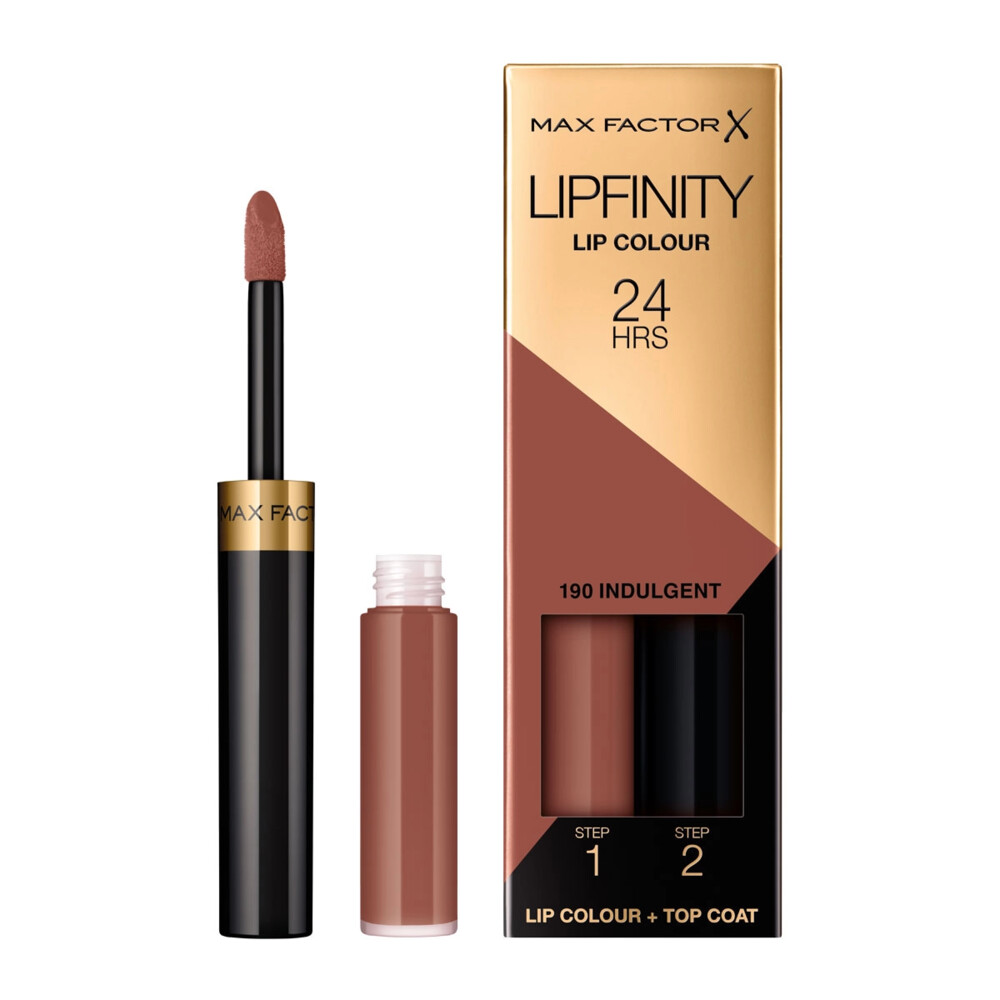 2x Max Factor Lipfinity Lipstick 190 Indulgent 2,3 ml