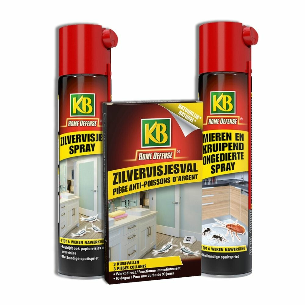 KB Home Defense Ongediertebestrijding (kakkerlakken, Zilvervisjes, Mieren) Pakket